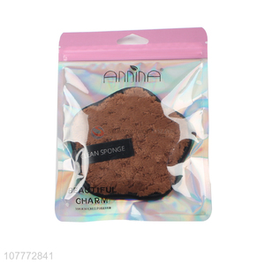 Best selling super soft brown cleaning powder puff