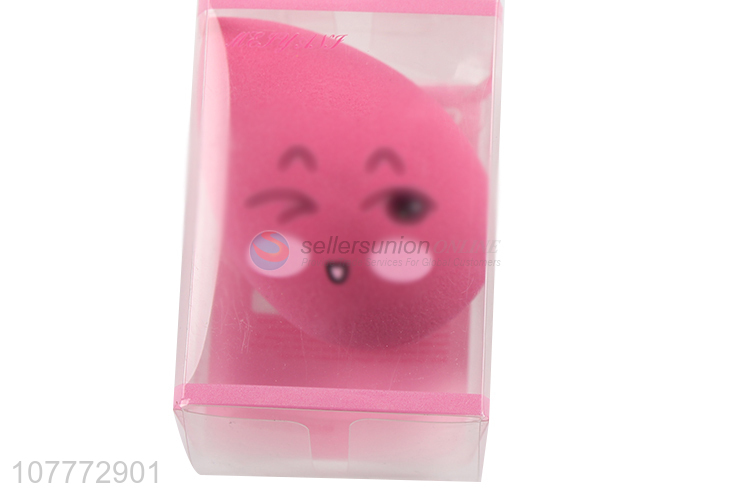 Best selling pink foundation sponge powder puff