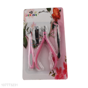 Promotional 4 pieces beauty manicure <em>set</em> <em>nail</em> cutter cuticle <em>scissors</em> <em>set</em>