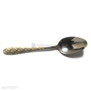 Top Quality Fashion Gold-Plated Stainless Steel Dinner Spoon