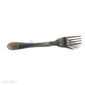 Delicate Design Gold-Plated Dinner Fork Fashion Table Fork