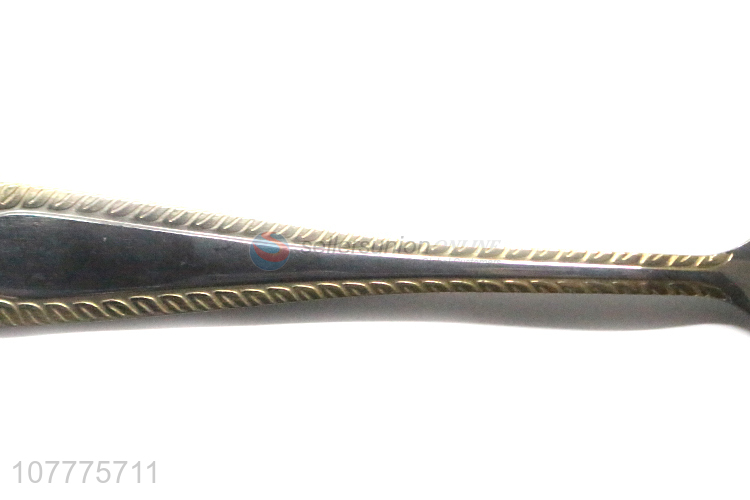 Good Sale Gold-Plated Dinner Spoon Fashion Tableware Wholesale