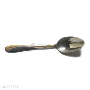 Personalized Gold-Plated Design Dinner Spoon Fashion Table Spoon