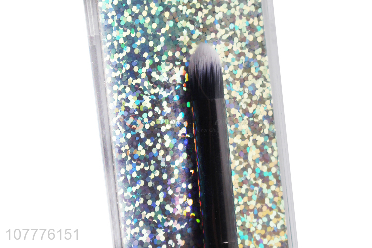 Hot sale portable eye shadow brush with plastic handle