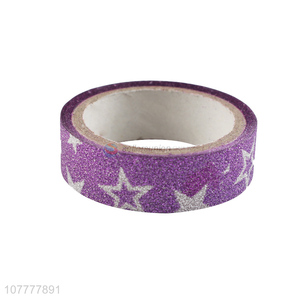 New arrival star pattern glitter washi tape decorative tapes packaging tape