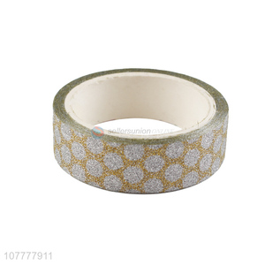 Hot products polka dot pattern decorative tape glitter washi tapes