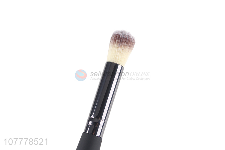 Wholesale black wooden handle double-headed makeup brush