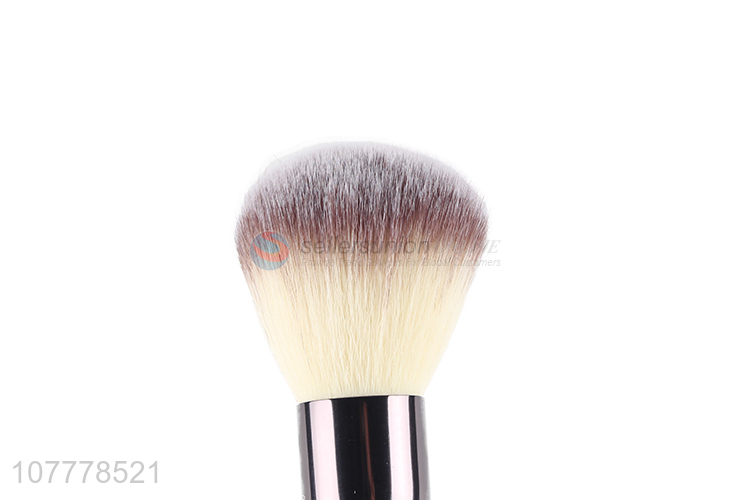 Wholesale black wooden handle double-headed makeup brush