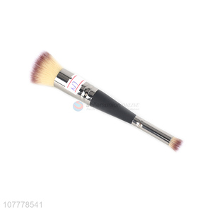 Good price black wooden handle double-headed makeup brush
