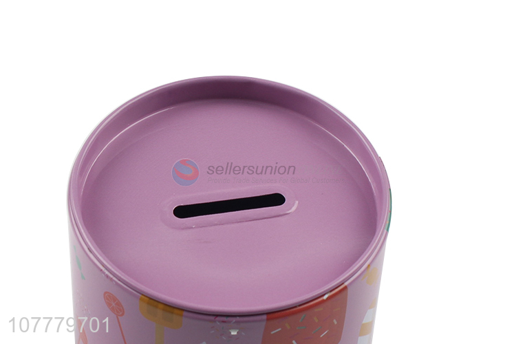 Wholesale Round Money Box Popular Cylinder Piggy Bank