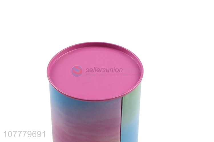 Good Sale Color Printing Money Box Cylinder Piggy Bank