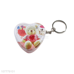 Fashion Style Heart Shape <em>Tin</em> <em>Can</em> Key Chain For Sale