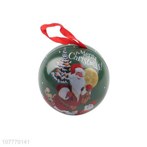 Best Selling Colorful Christmas Ball Tin Ball Tin Box