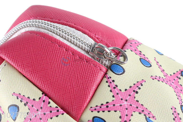 New products starfish pattern pvc cosmetic bag wash bag