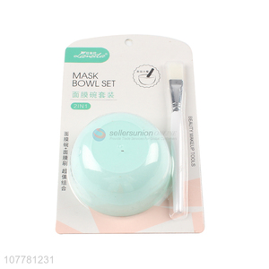Hot selling plastic skin care makeup brush mask bowl set 