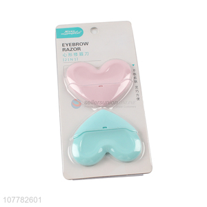 Factory supply heart shape eyebrow razor with top quality