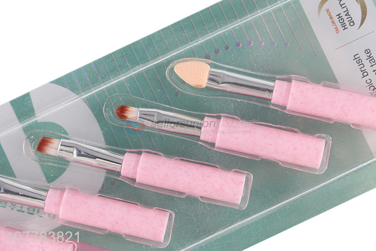 Wholesale 4-in-1 makeup brush eyeshadow brush lash brush lip brush eyeshadow sponge applicator