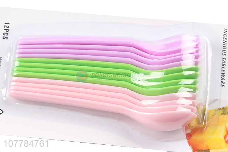 Good price colourful plastic spoon set for tableware