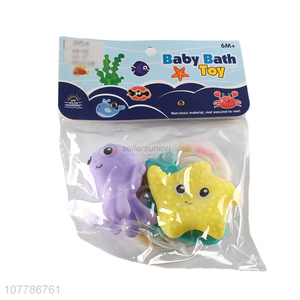 Wholesale baby shower toys cartoon swimming toys for infants