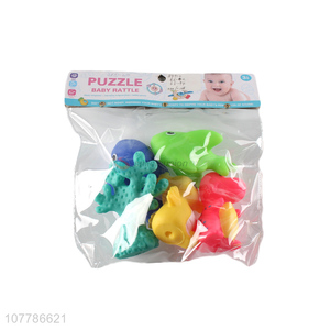 Wholesale baby bath toys plastic cartoon sea animal set toys