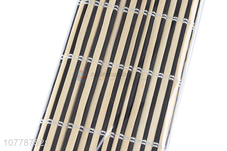 New style bamboo mat woven placemat insulated tea coaster