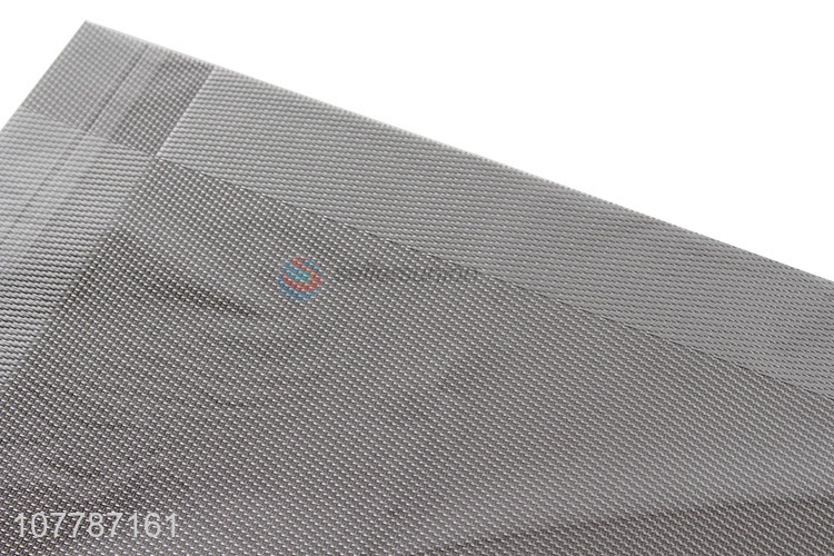 Wholesale grey household pvc teslin placemat table decoration