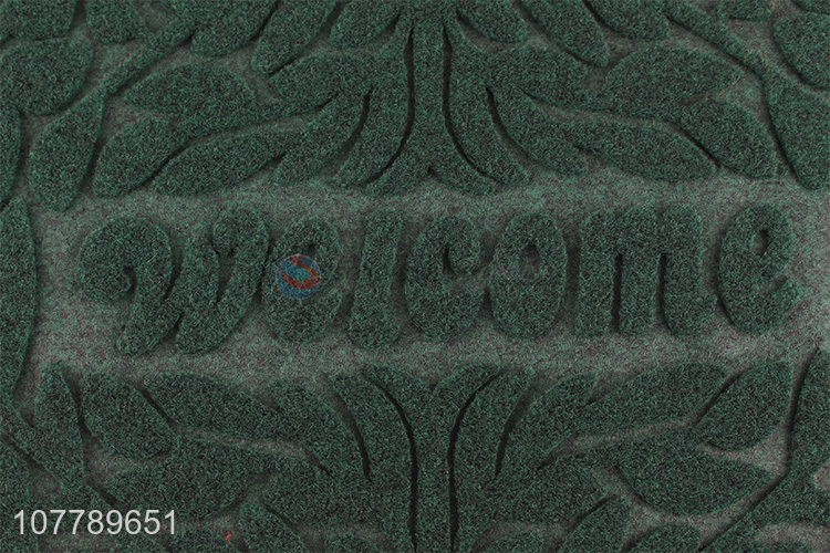Wholesale heavy duty brushed rubber floor mat door mat for home