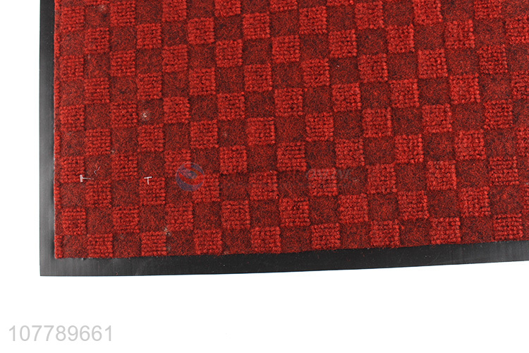 High quality waterproof checked pattern pvc floor mat carpet