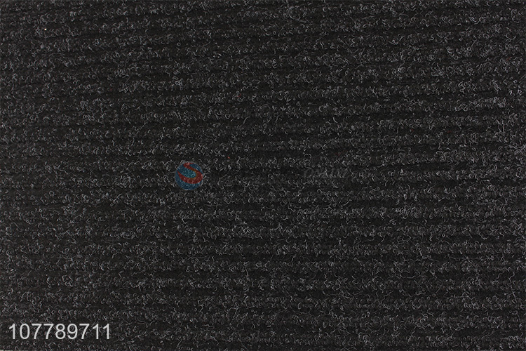 Factory direct sale solid color anti-skid rubber polyester door mat