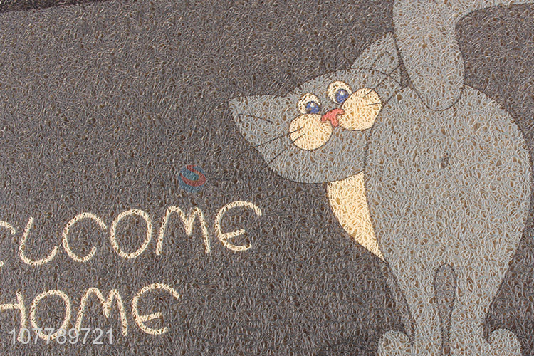 Most popular cartoon cat design welcome mats non-slip door mat