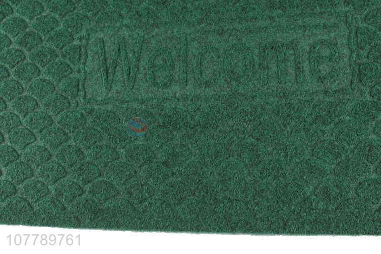 Hot sale brushed embossed outdoor indoor floor mat door mat