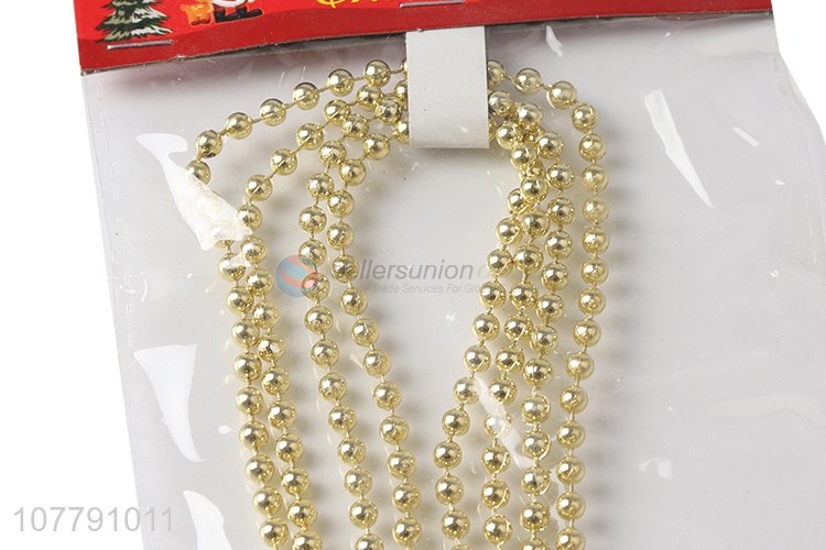 New design gold beads ornaments hanging for xmas tree