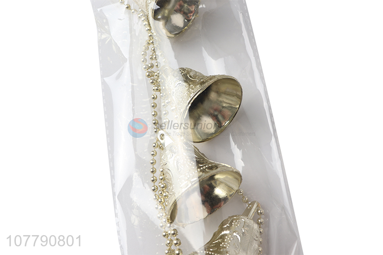 New product gold bell decoration for christmas party