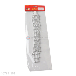 Good selling silver small beads ornaments for xmas tree