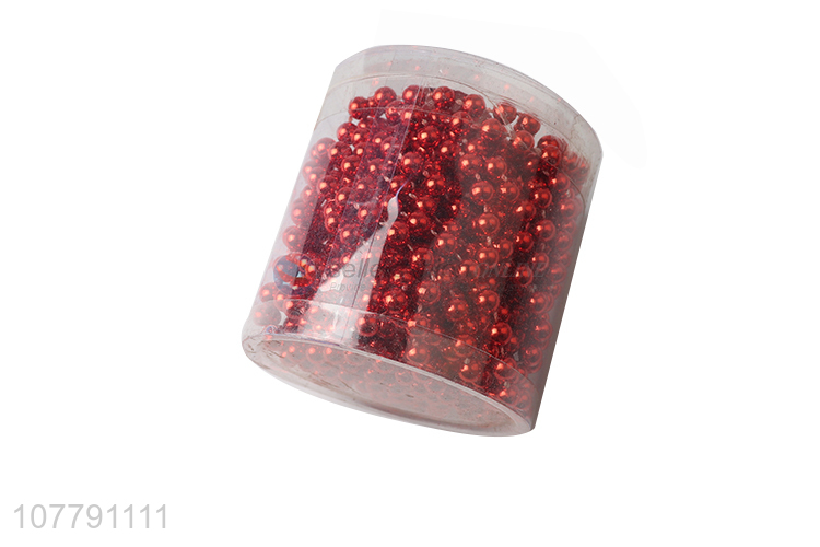 Top quality red beads party ornaments for christmas decoration