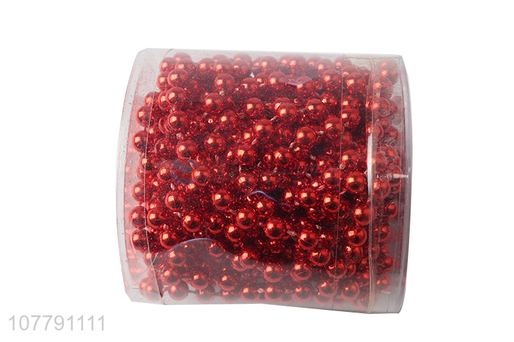 Top quality red beads party ornaments for christmas decoration