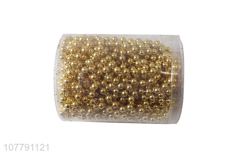 Wholesale cheap price gold christmas party beads decorations