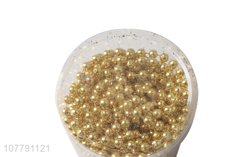 Wholesale cheap price gold christmas party beads decorations