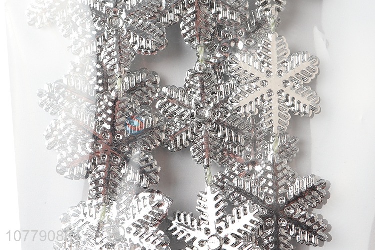 Popular product silver snow hanging christmas accessory