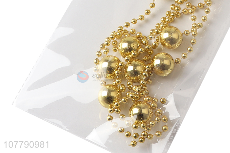Christmas hanging ball decoration with beads for xmas tree