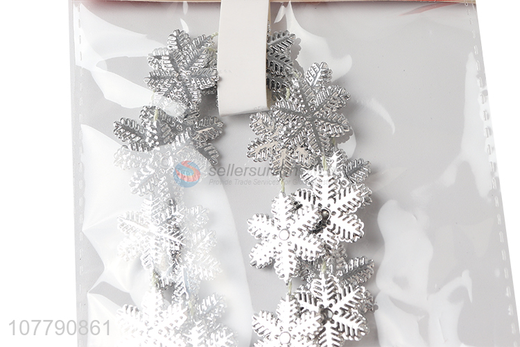 Popular product silver snow hanging christmas accessory