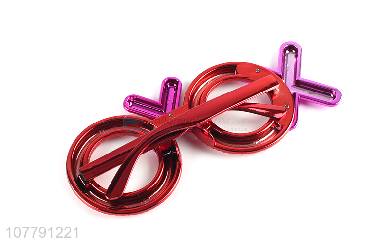 Fun design pink glasses frame holiday party glasses decoration