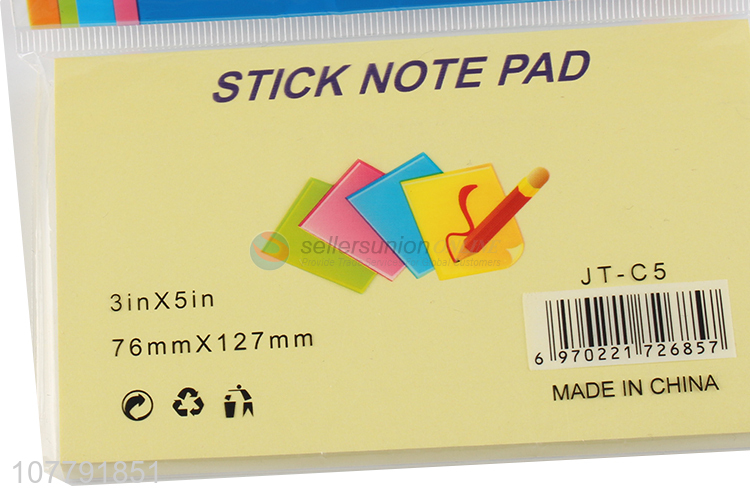 New products sticky memo pad adhesive note pad for school
