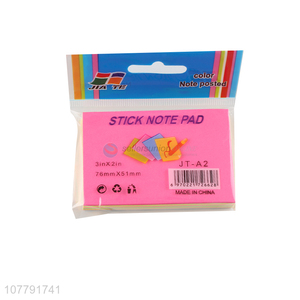 New design neon color sticky notes removable paper <em>memo</em> <em>pads</em>