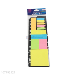 Wholesale cheap neon color paper memo <em>pad</em> removable <em>sticky</em> <em>note</em>