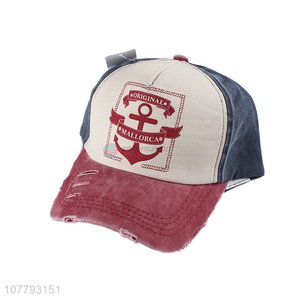 Newest Cotton Washed Printed Baseball Caps Fashion Unisex Hats