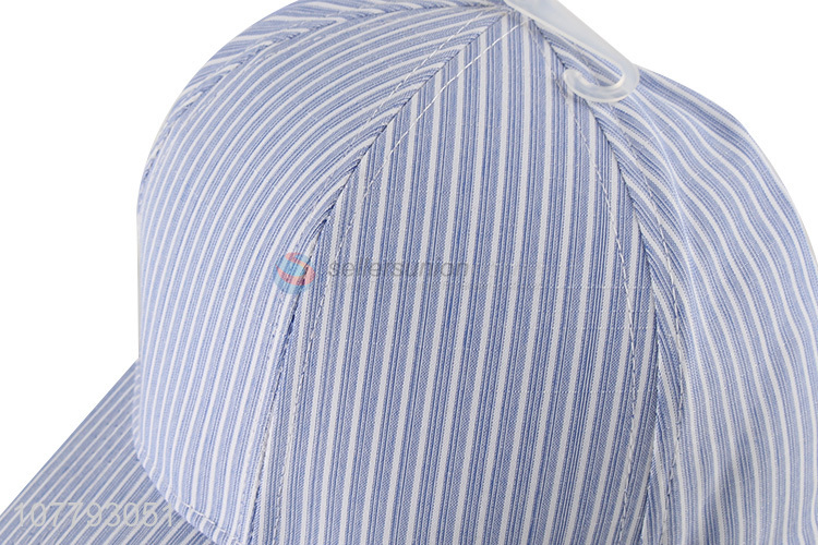 Top Quality Pinstriped Baseball Cap Comfortable Sun Hat
