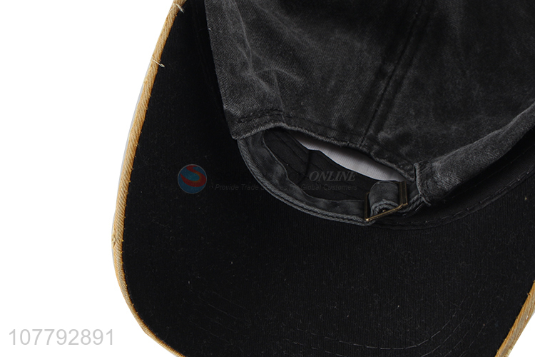 Best Sale Washed Printed Applique Baseball Cap Fashion Sun Hat