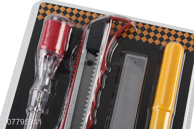 Wholesale household repair tools set tapeline cutter screwdriver set
