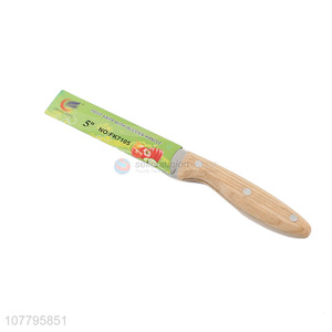 Hot Sale Wooden Handle Fruit Knife Fashion Kitchen Knife